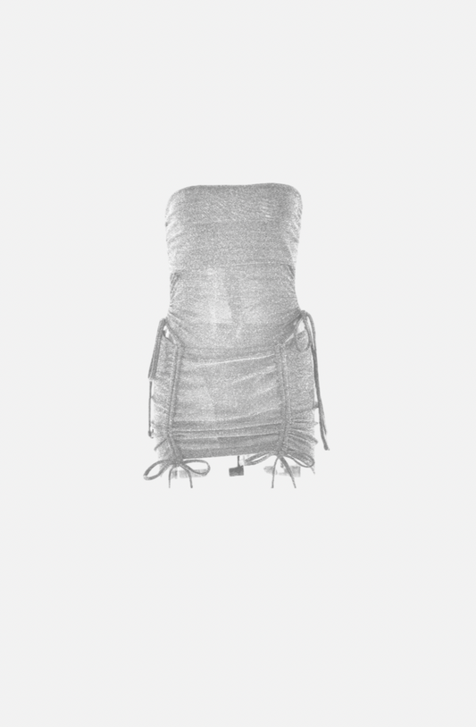Villa Blvd Glitter Strapless Bodysuit + Skirt Set ☛ Multiple Colors Available ☚