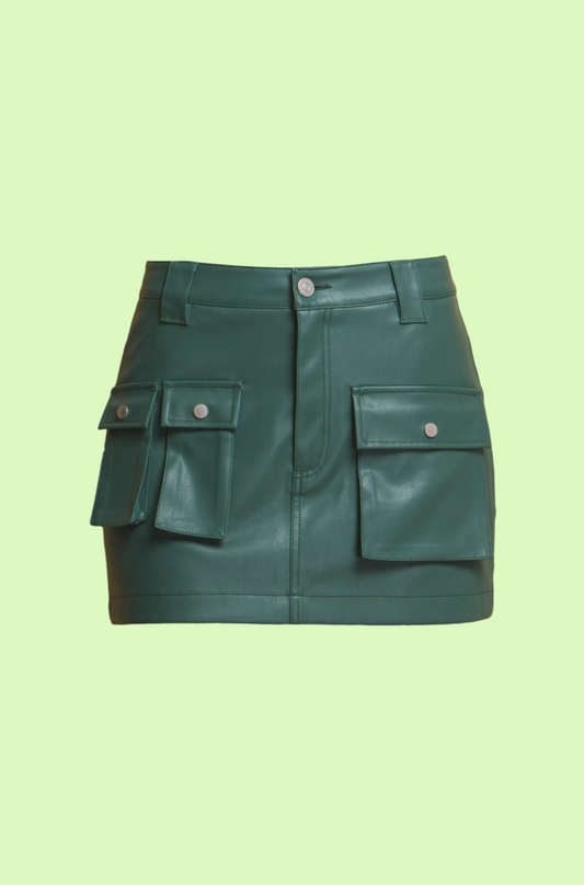 Villa Blvd ƎDEN Vegan Cargo Skirt ☛ Multiple Colors Available ☚