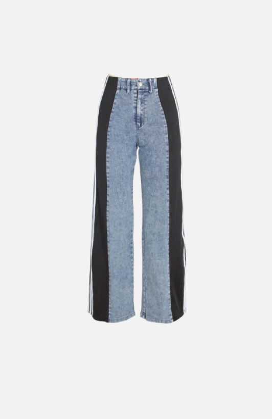 Villa Blvd Double Striped Denim Pants