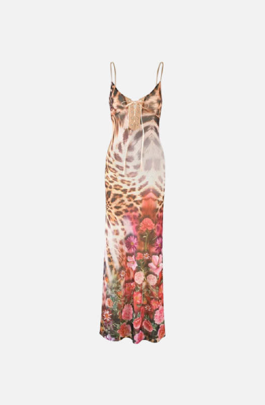 Villa Blvd Floral Kitten Camisole Dress