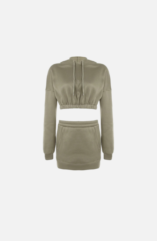 Villa Blvd Late Arrivée Hoodie + Skirt Set