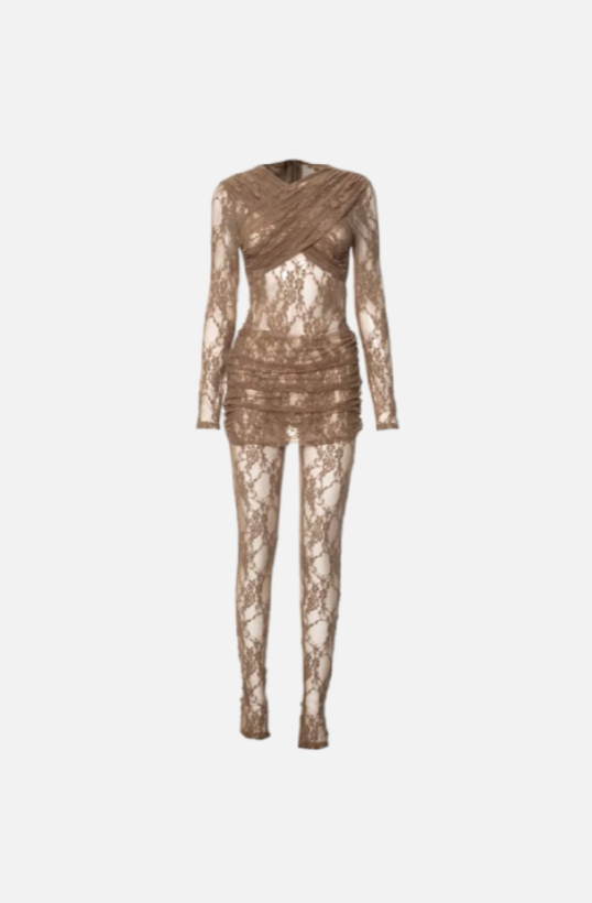 Villa Blvd Crossed Lace Jumpsuits ☛ Multiple Colors Available ☚