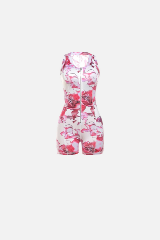 Villa Blvd Retro Floral Romper