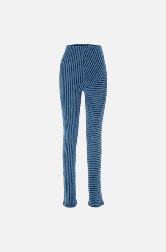 Villa Blvd Striped Fur Panel Pants