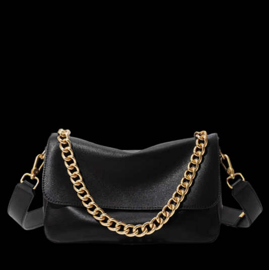 Villa Blvd Leather Claquer Chain Handbag