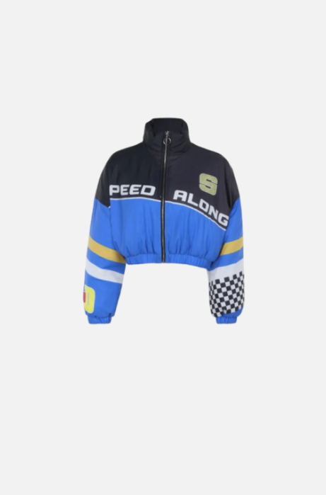 Villa Blvd Vintage Speed Along Cropped Jacket