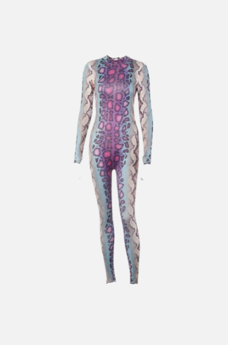 Villa Blvd Snake Bliss Bodycon Jumpsuit