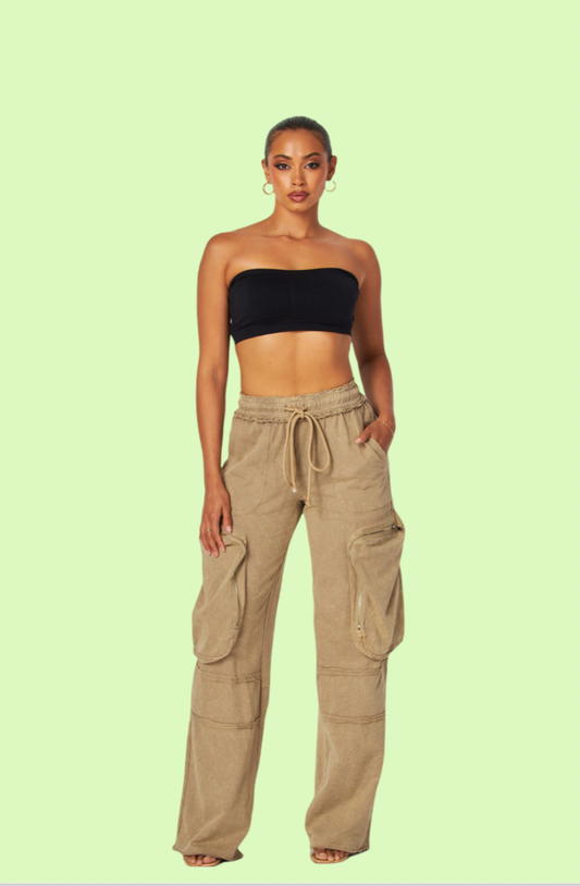 Villa Blvd ƎDEN Acid Washed Cargo Pants ☛ Multiple Colors Available ☚