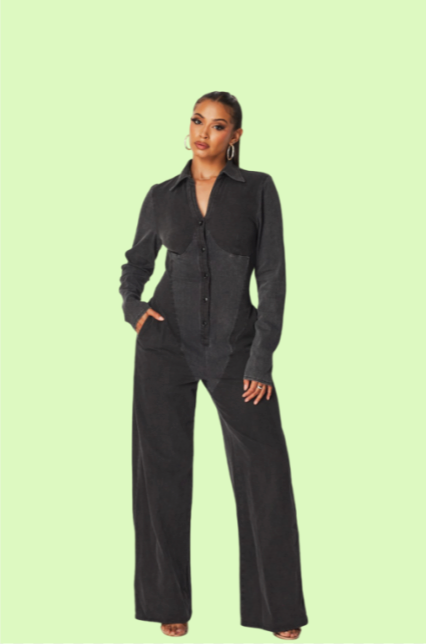 Villa Blvd ƎDEN Washed Knit Jumpsuit