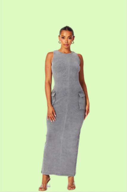 Villa Blvd ƎDEN Cargo Maxi Dress ☛ Multiple Colors Available ☚
