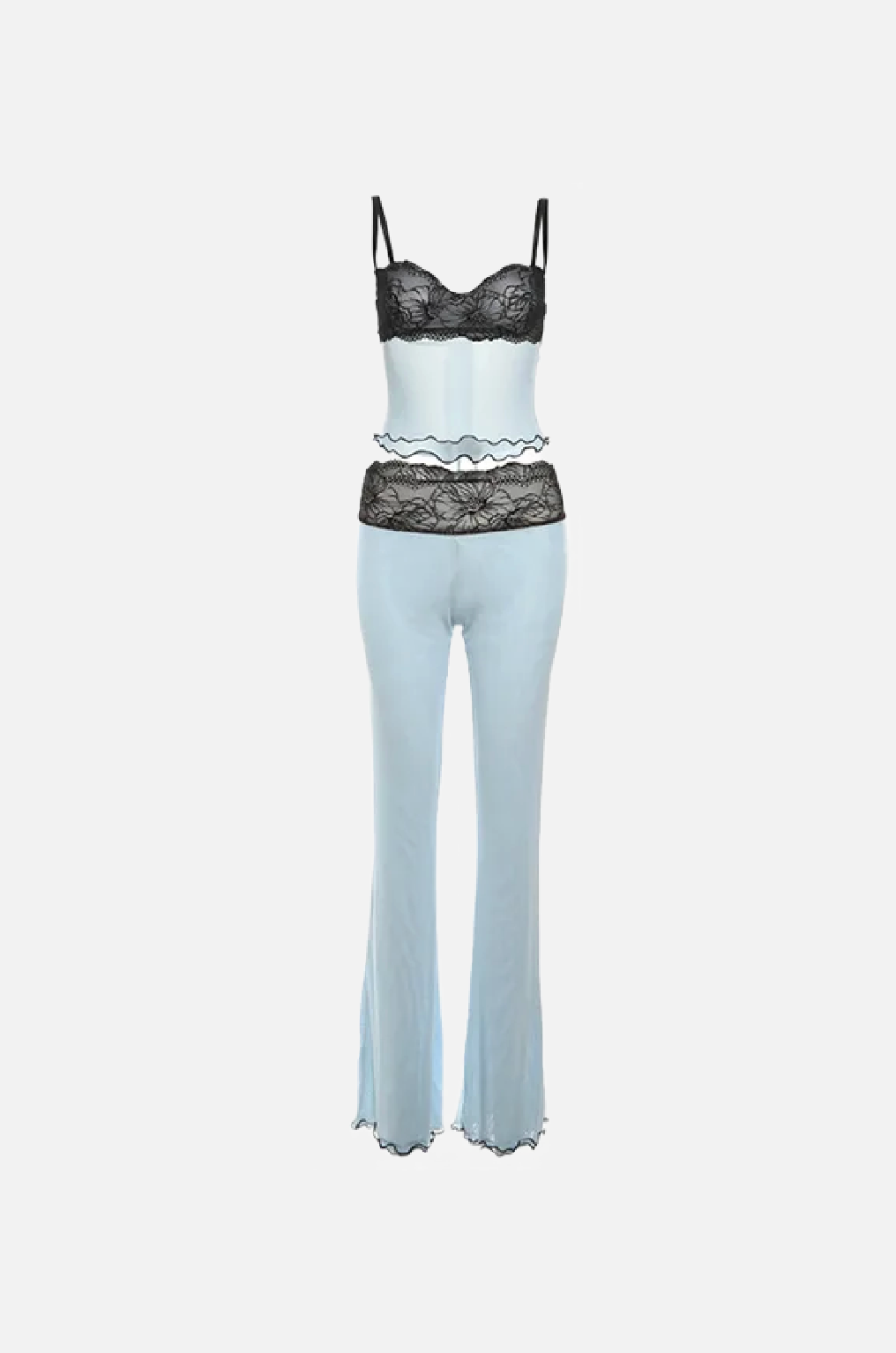 Villa Blvd Lace and Sheer Camisole Top + Pants Set ☛ Multiple Colors Available ☚