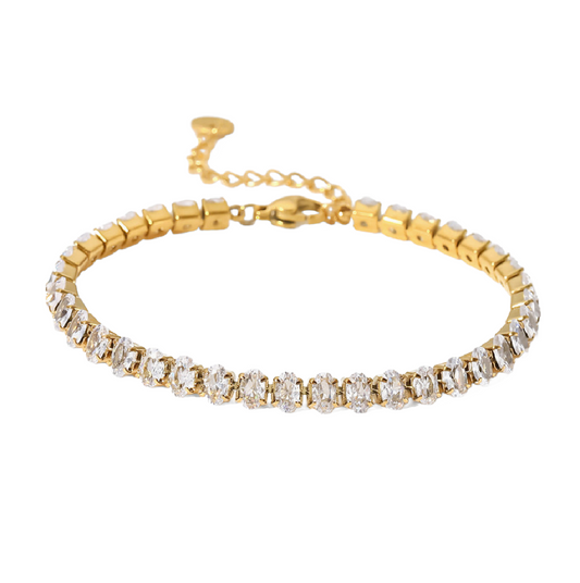 Villa Blvd 18K Gold Plated Tennis Bracelet