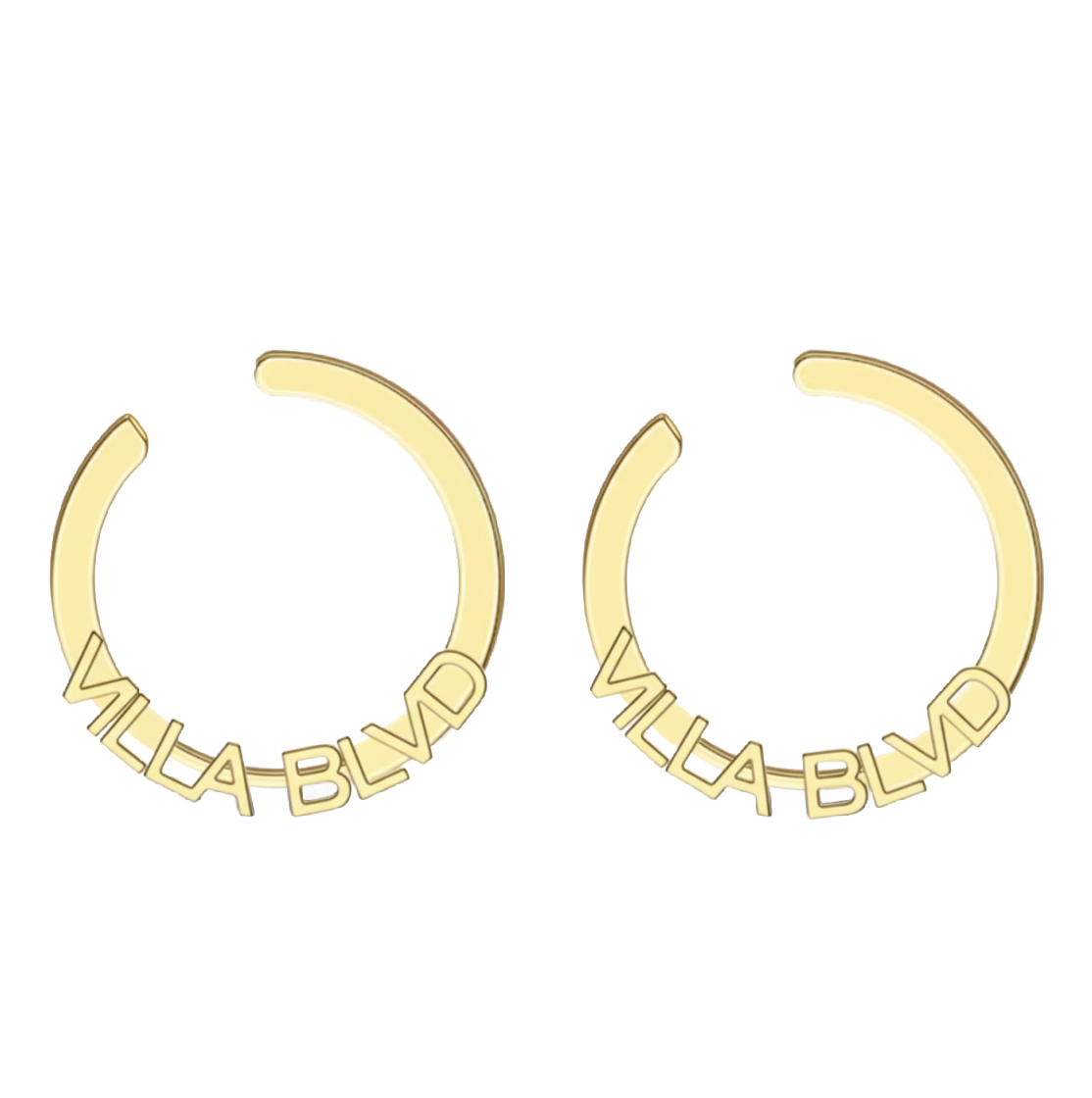 Villa Blvd Circle Hoop Earrings