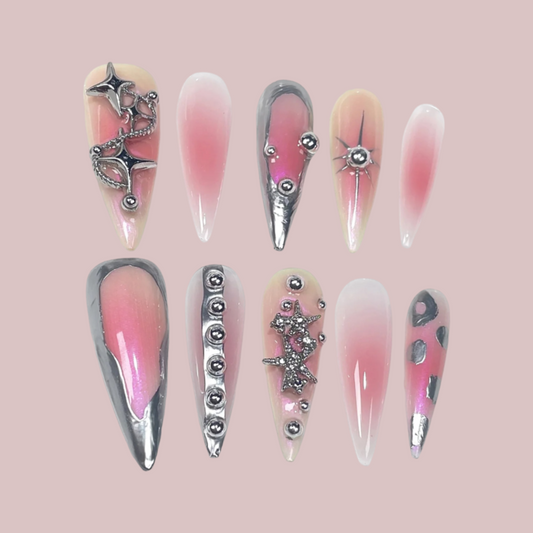 Villa Blvd Punk Pink Metal Glow Set ☛ Multiple Sizes Available ☚