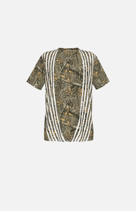 Villa Blvd Woodland Camo Striped T-shirt