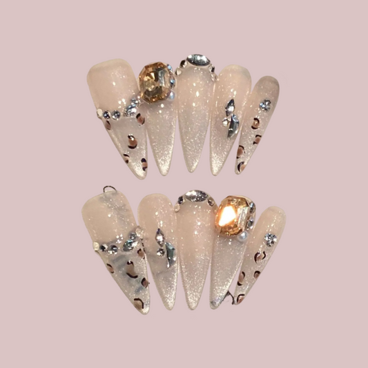 Villa Blvd Wild French Diamond Cat-Eye Glow Set ☛ Multiple Sizes Available ☚