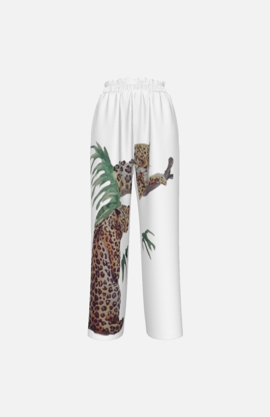 Villa Blvd Arbor Feline Silk Pants