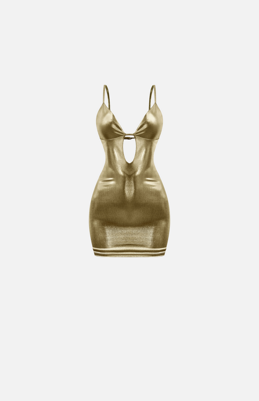 Villa Blvd ⱯPEX Chrome Mini Dress ☛ Multiple Colors Available ☚