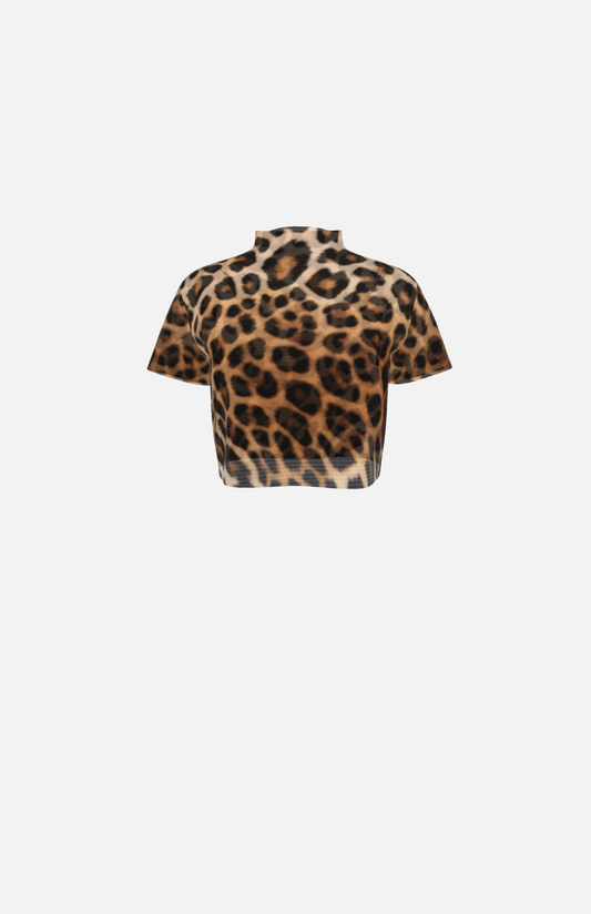 Villa Blvd Félin Fatal Mesh Crop Top