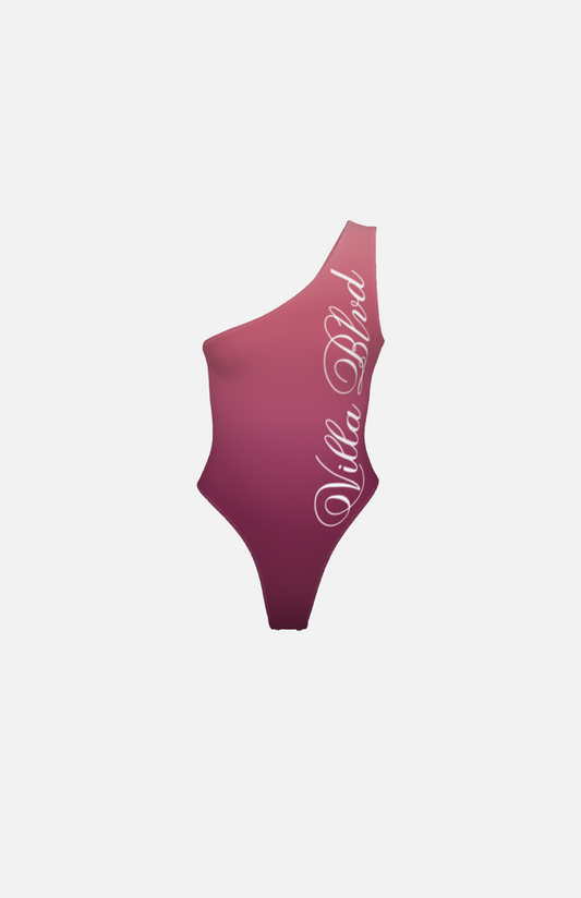 Villa Blvd Avenir Rosulus Gradient One-Shoulder Bodysuit