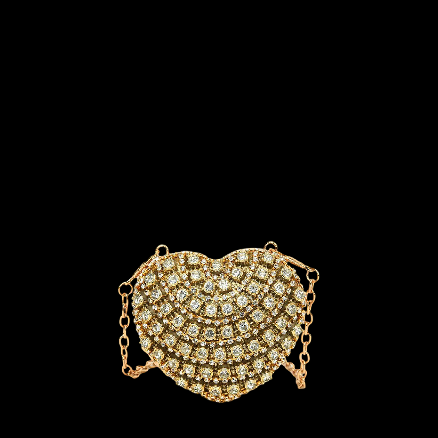 Villa Blvd Mini Crystal Heart Clutch ☛ Multiple Colors Available ☚