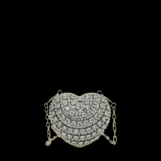 Villa Blvd Mini Crystal Heart Clutch ☛ Multiple Colors Available ☚