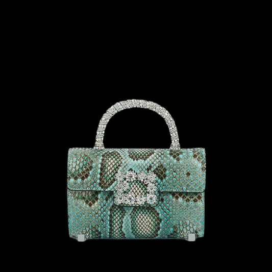 Villa Blvd Viper Diamond Buckle Handbag ☛ Multiple Colors Available ☚