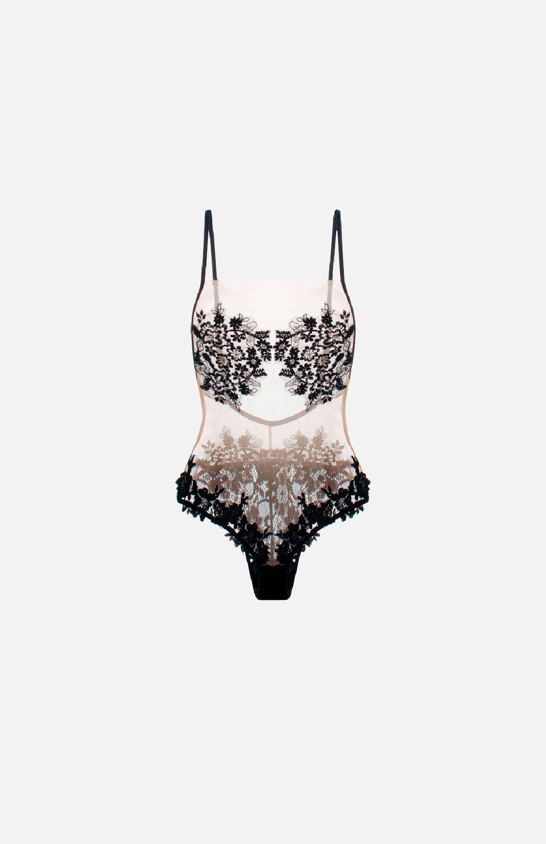 Villa Blvd Vintage Embroidery Lace Bodysuit