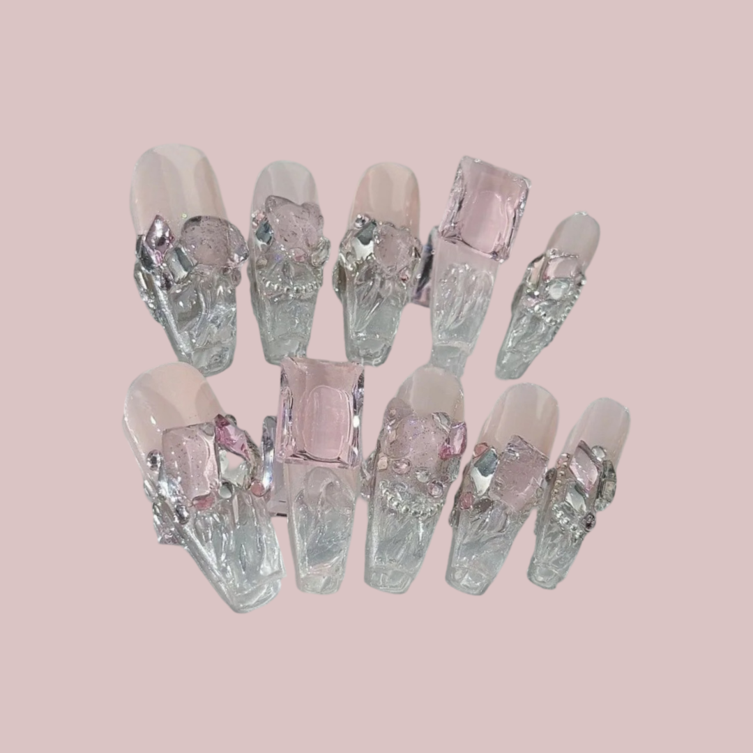 Villa Blvd Bubble Gum Ice Transparent Glow Set  ☛ Multiple Sizes Available ☚