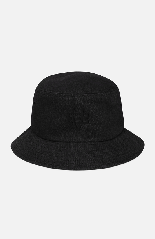 Villa Blvd Bold Vintage Denim Bucket Hat