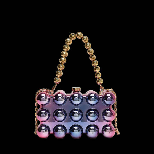 Villa Blvd Acrylic Bubbles Square Clutch ☛ Multiple Colors Available ☚