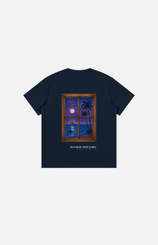 Villa Blvd Seaside Night Tranquility T-Shirt ☛ Multiple Colors Available ☚