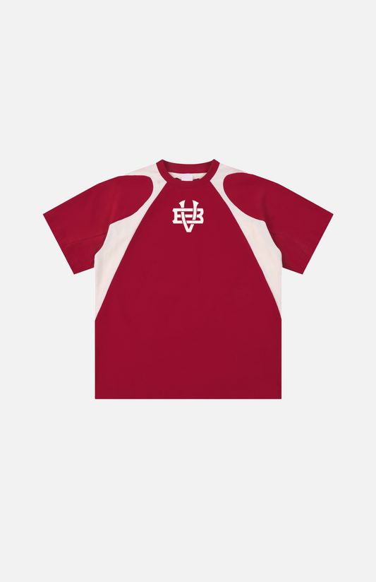 Villa Blvd Bold Vintage Contrast Panel T-Shirt  ☛ Multiple Colors Available ☚