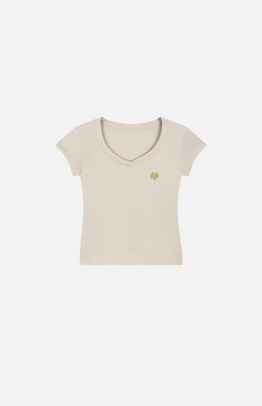 Villa Blvd Bold Vintage Royal Crest Essential Bodycon T-Shirt ☛ Multiple Colors Available ☚
