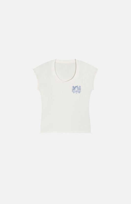 Villa Blvd Bold Vintage Cheval Crest Essential Bodycon T-Shirt ☛ Multiple Colors Available ☚