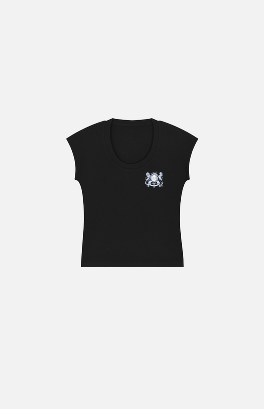 Villa Blvd Bold Vintage Cheval Crest Essential Bodycon T-Shirt ☛ Multiple Colors Available ☚
