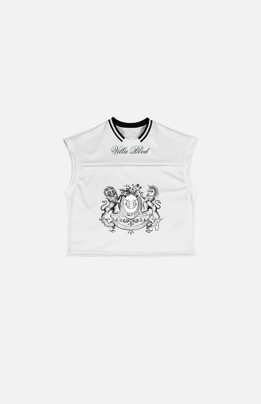 Villa Blvd Bold Vintage Cheval Crest Mesh Shirt
