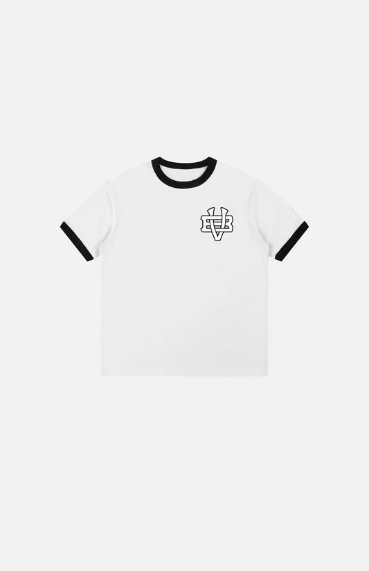 Villa Blvd Bold Vintage Contrast Edge Crewneck T-Shirt