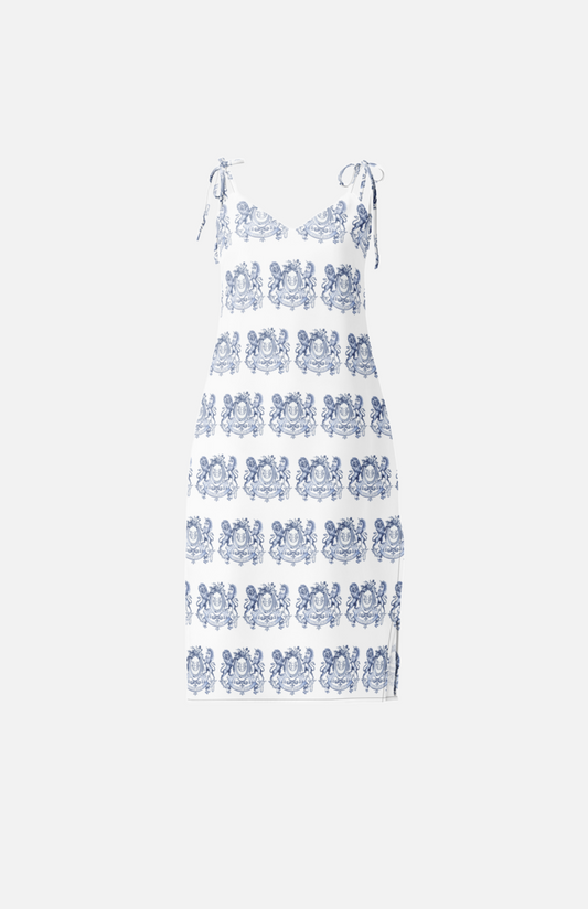 Villa Blvd Bold Vintage Cheval Crest Midi Dress ☛ Multiple Colors Available ☚