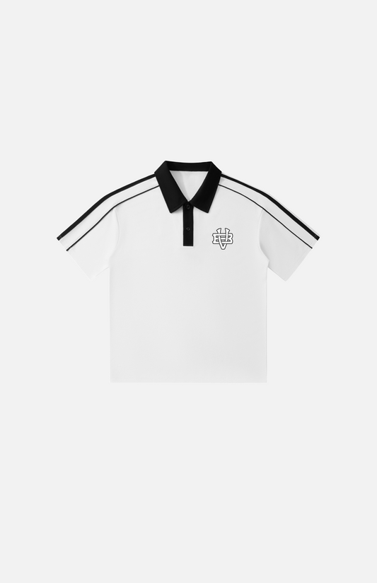 Villa Blvd Vintage Bold Contrast Polo Shirt