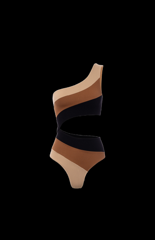 Villa Blvd Triple Cut One Shoulder Bodysuit ☛ Multiple Colors Available ☚