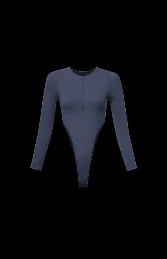 Villa Blvd Atelier Zipper Crewneck Bodysuit ☛ Multiple Colors Available ☚