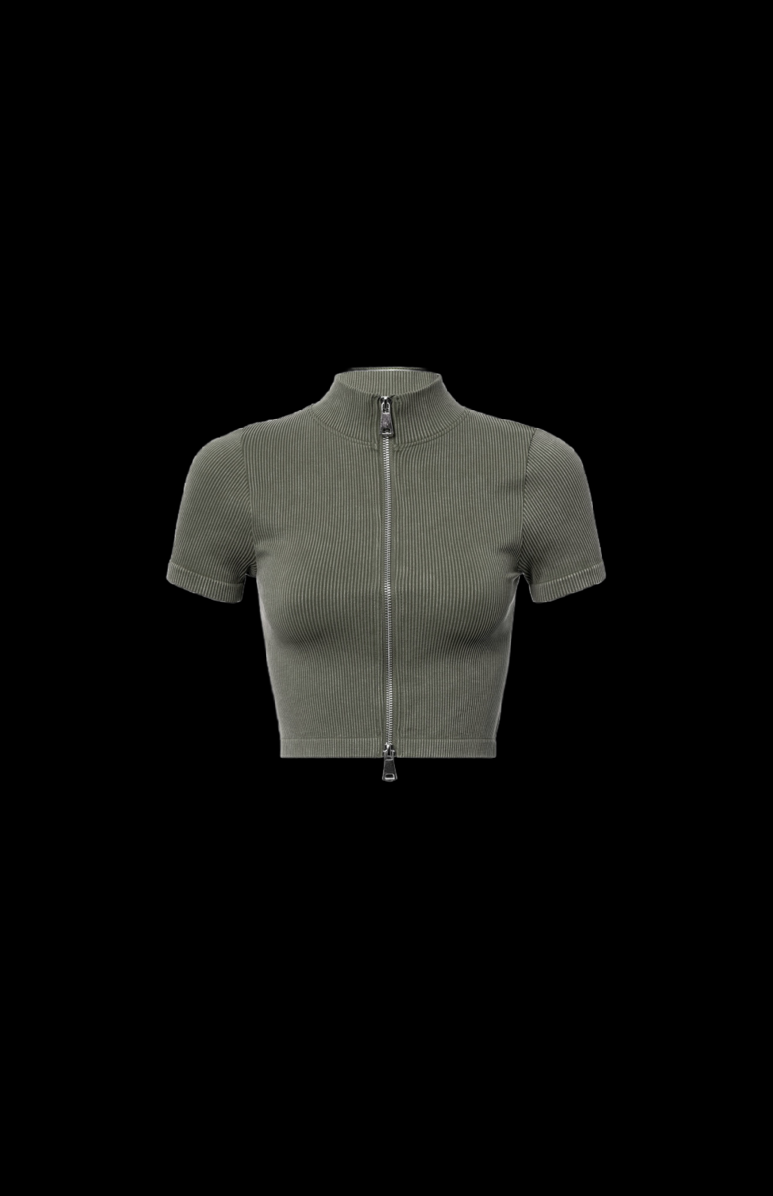 Villa Blvd Atelier Mockneck Zipper Crop Top ☛ Multiple Colors Available ☚