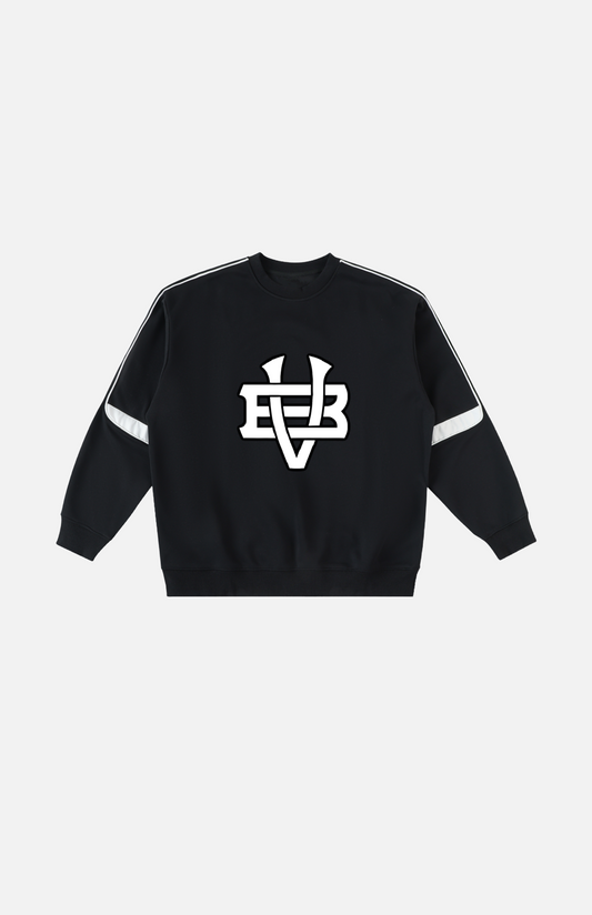 Villa Blvd Bold Vintage Oversized Crewneck Taped Sweatshirt ☛ Multiple Colors Available ☚