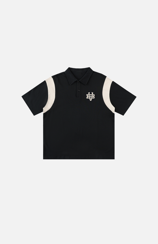 Villa Blvd Bold Vintage Contrast Panel Polo ☛ Multiple Colors Available ☚