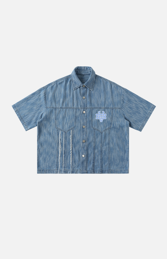 Villa Blvd Bold Vintage Distresses Washed Shirt ☛ Multiple Colors Available ☚