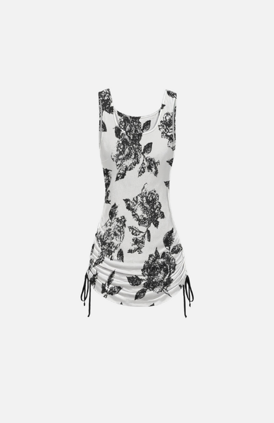 Villa Blvd Vintage Floral Layered Dress