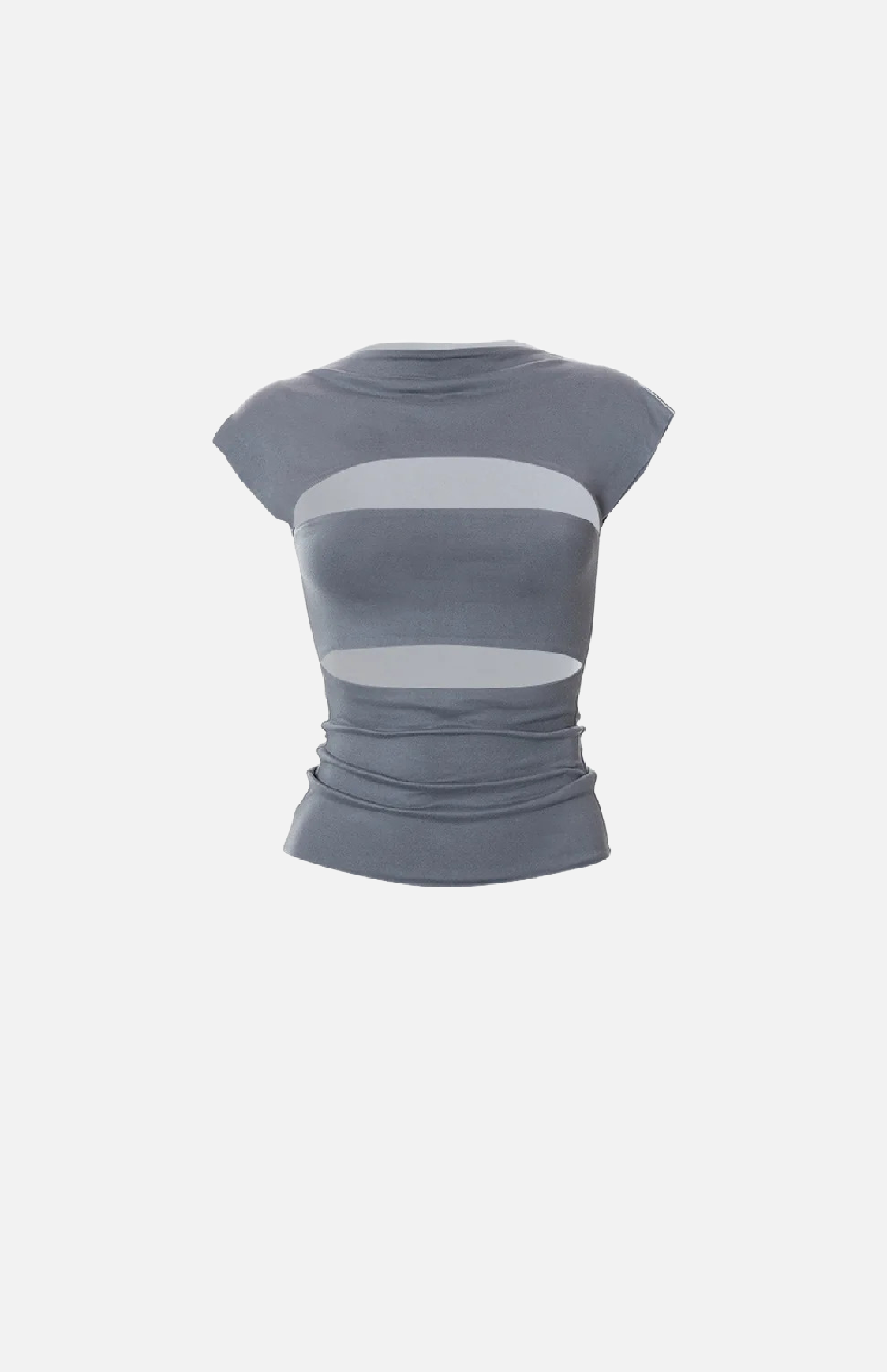 Villa Blvd Hollow Panel Mock Neck Tank
