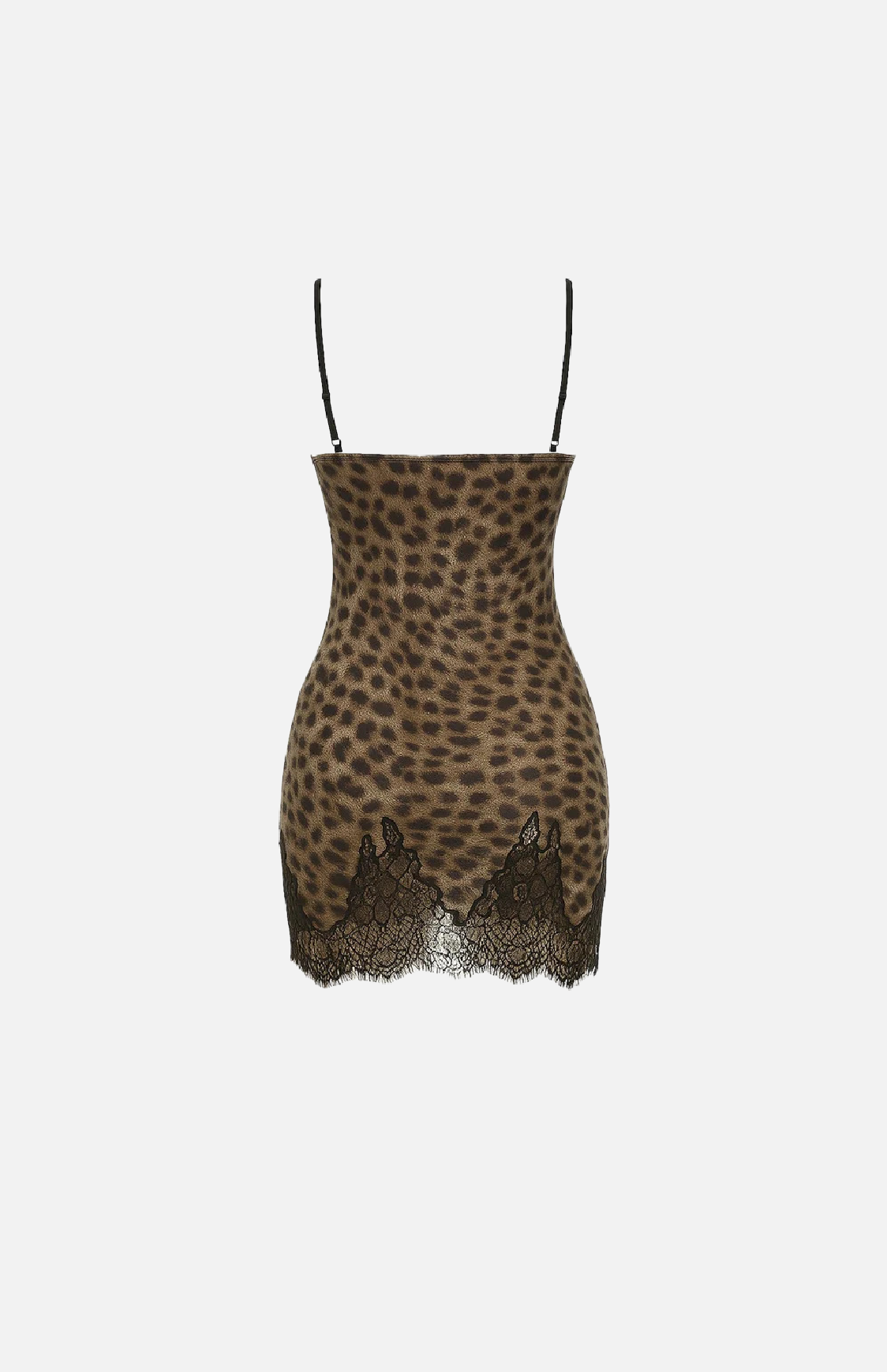 Villa Blvd Lace Leopard Mini Dress
