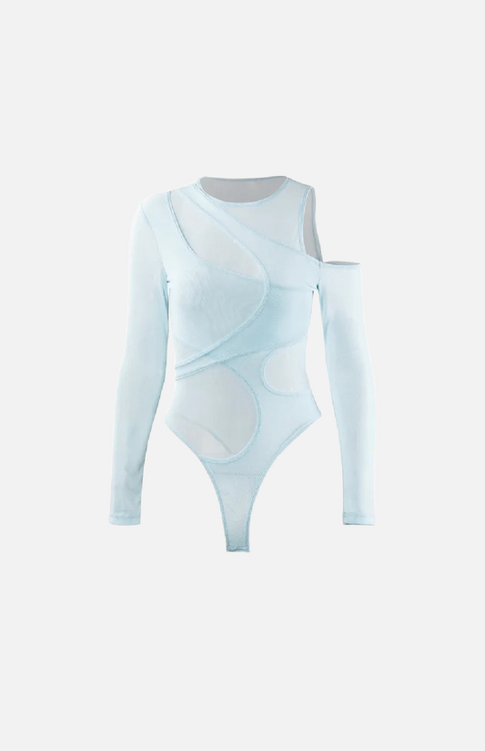 Villa Blvd Mesh Panel Bodysuit ☛ Multiple Colors Available ☚